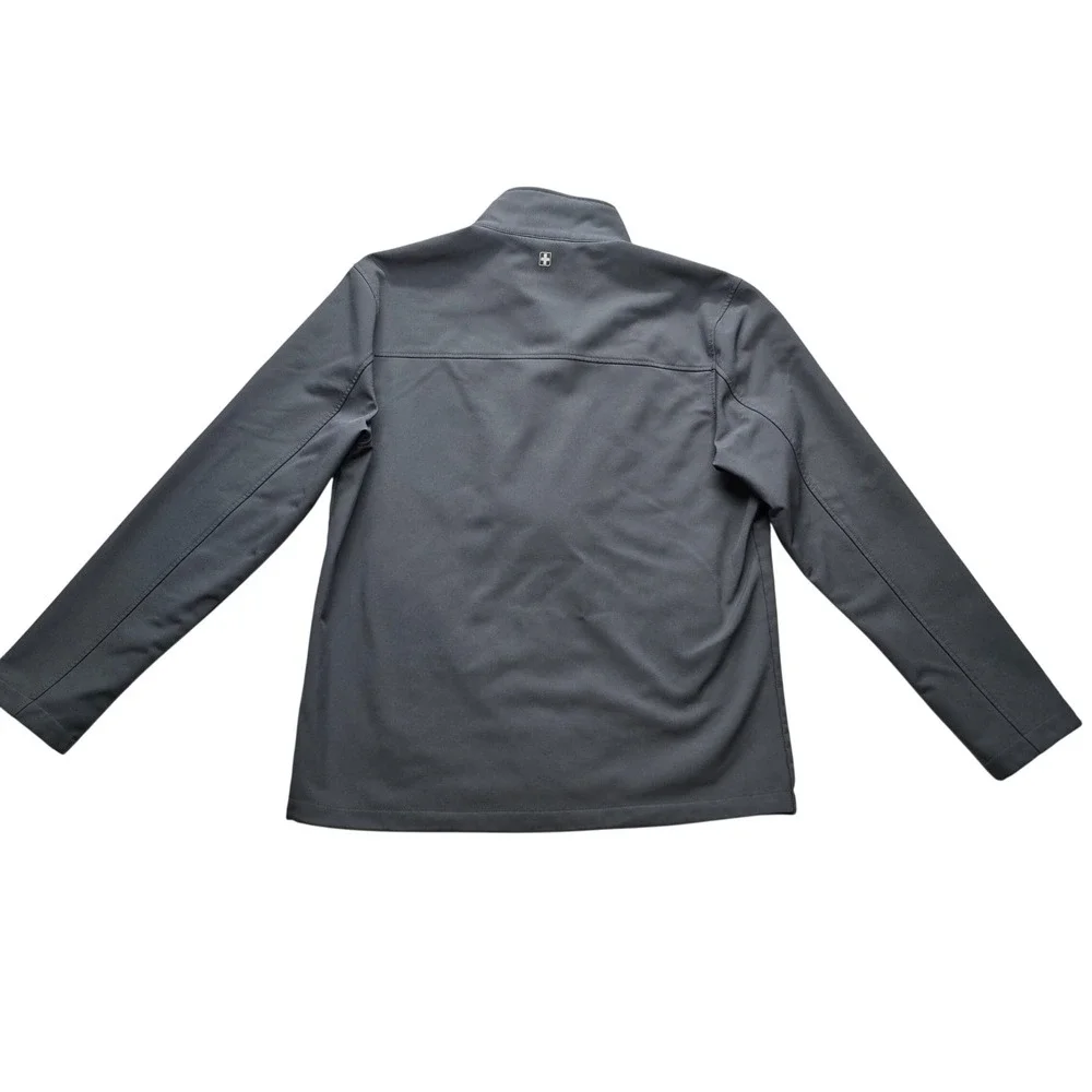 Swiss Tech Softshell‎ Jacket Gray Full Zip Outdoor Stretch Coat M